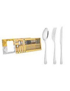 Juego Cubiertos X24pzas Havana Acero En Caja C/visor 10-66945/840 Por02