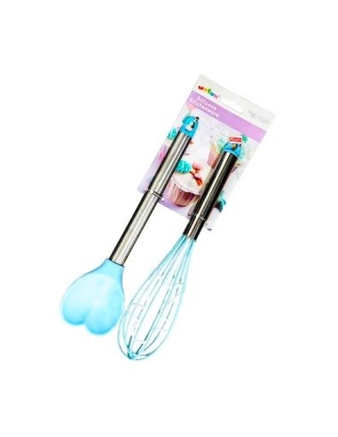 Set X2 Utensilios Silicona C/formas Col. Pastel Fs-5027az Pk01
