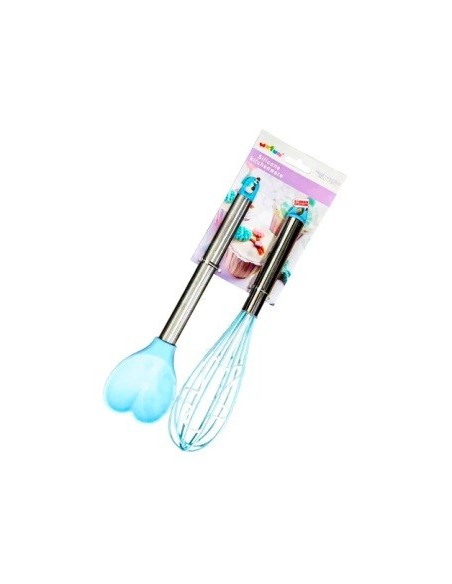 Set X2 Utensilios Silicona C/formas Col. Pastel Fs-5027az Pk01