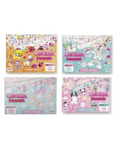 Block Oficio Cartulina Fantasia-entretenida-lisa-afiche-kraft X 20hjs Mag Muresco