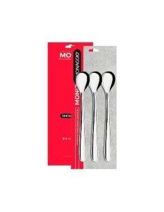Cuchara X 3 Larga Acero Blister Simonaggio 1841/3 Mat01